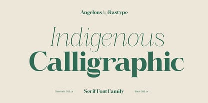 Angelons Font Poster 3