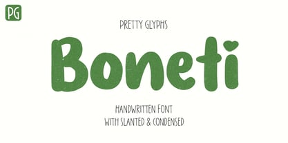 PG Boneti Font Poster 1