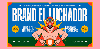 Brandel Luchador Font Poster 1