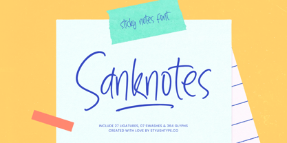 Sanknotes Font Poster 1