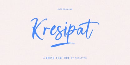 Kresipat Brush Font Poster 1