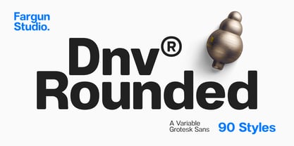 Dnv Rounded Font Poster 1