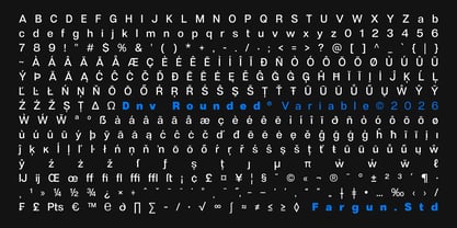 Dnv Rounded Font Poster 15