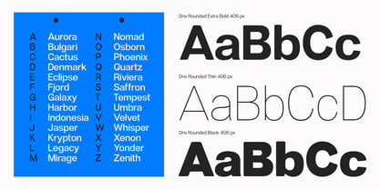 Dnv Rounded Font Poster 4