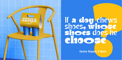 Gentar Font Poster 4