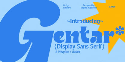 Gentar Font Poster 1