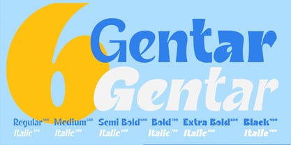 Gentar Font Poster 2