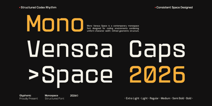 GC Vensca Mono Font Poster 1