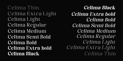 Celima Font Poster 2