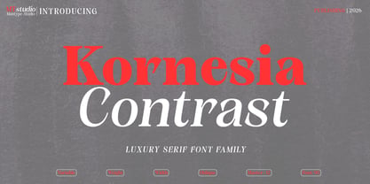 Kornesia Contrast Font Poster 1