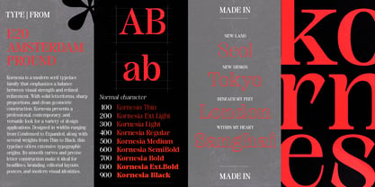Kornesia Contrast Font Poster 4
