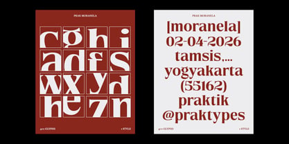 PRAK Moranela Font Poster 15