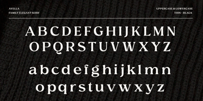 Avella Font Poster 12