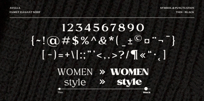 Avella Font Poster 13