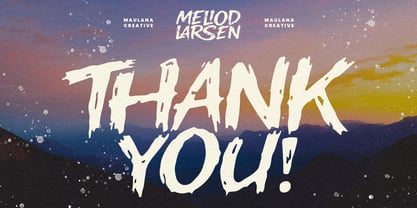 MC Meliod Larsen Font Poster 7