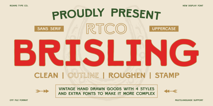 RTCO BRISLING Font Poster 1