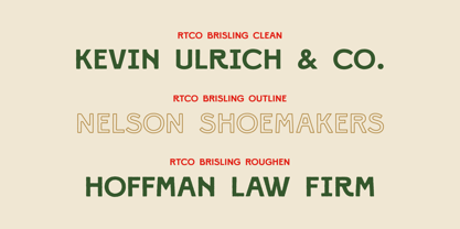 RTCO BRISLING Font Poster 3