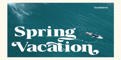 Borth Tropical Font Poster 9