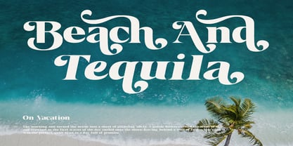 Borth Tropical Font Poster 2