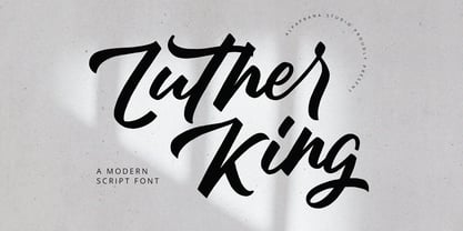 Luther King Font Poster 1