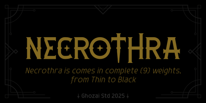 Necrothra Font Poster 1