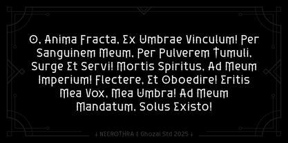 Necrothra Font Poster 9