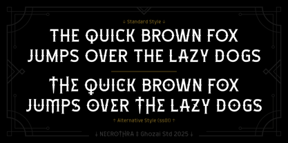 Necrothra Font Poster 4