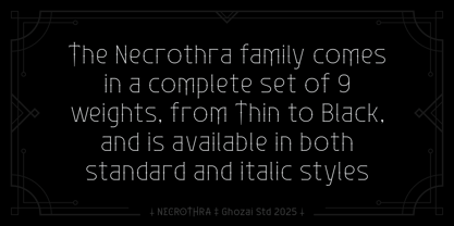 Necrothra Font Poster 3