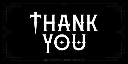 Necrothra Font Poster 10