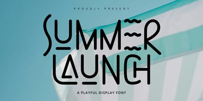 Summer Launch Font Poster 1