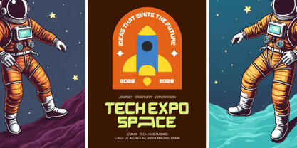 Energy Space Font Poster 3