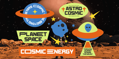 Energy Space Font Poster 13