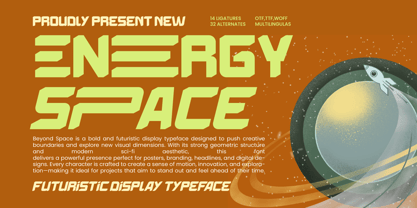 Energy Space Font Poster 1