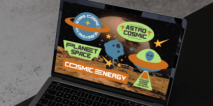 Energy Space Font Poster 2