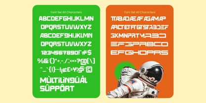 Energy Space Font Poster 15