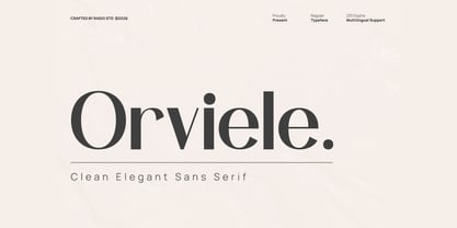 Orviele Font Poster 1
