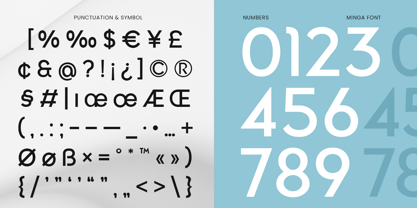 Minga Font Poster 14