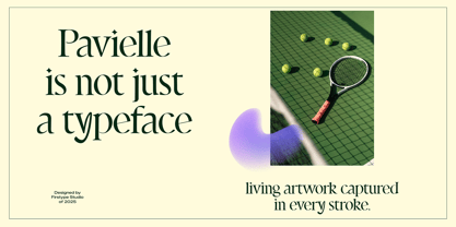 FT Pavielle Font Poster 6