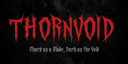 Thornvoid Font Poster 1