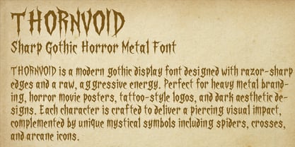 Thornvoid Font Poster 7