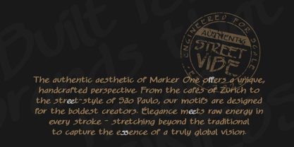 Marker One Font Poster 5
