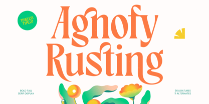 Agnofy Rusting Font Poster 1