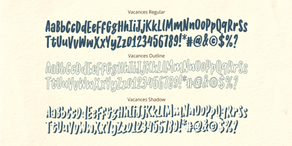 Vacances Font Poster 12