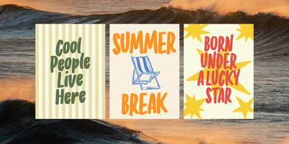 Vacances Font Poster 10