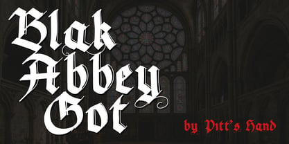 Black Abbey Got Font Poster 1