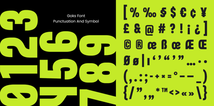 Goks Font Poster 11
