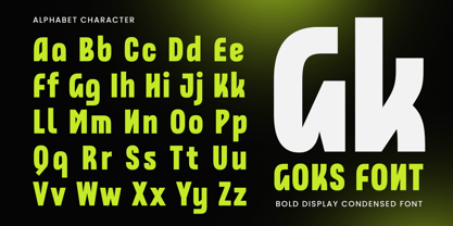 Goks Font Poster 10