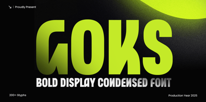 Goks Font Poster 1