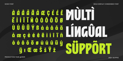 Goks Font Poster 12
