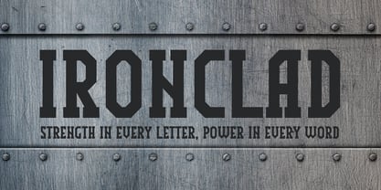 Ironclad Font Poster 1
